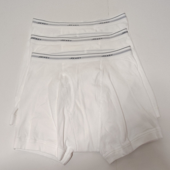 Jockey Other - New Jockey Men's Classic White Boxer Briefs 3-Pairs  Sz 32-34